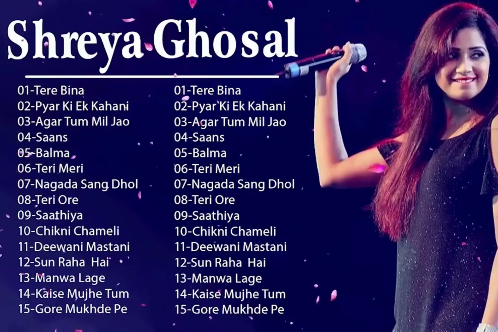 How Many songs has Shreya Ghoshal song