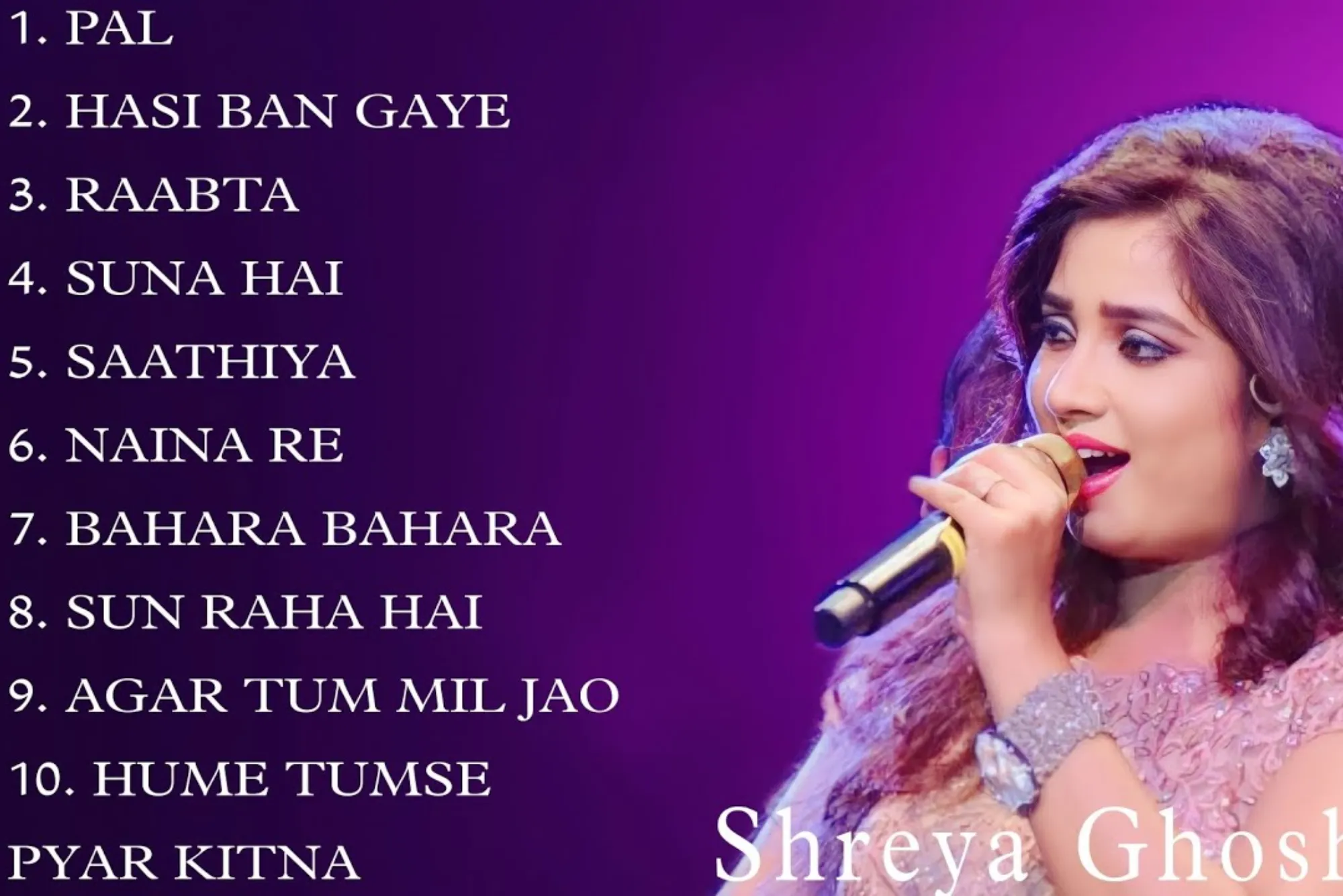 How many songs of Shreya Ghoshal Sing